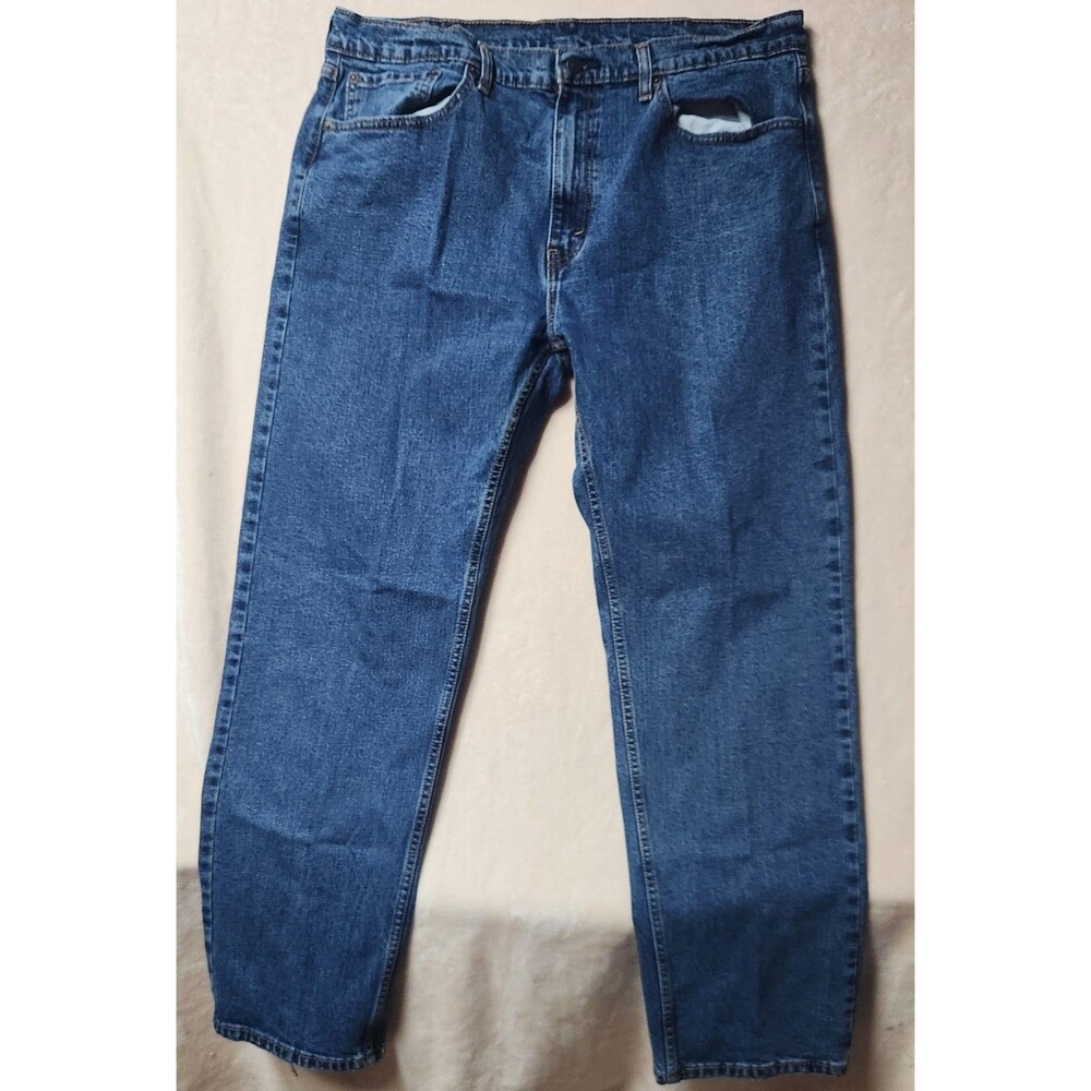 Levi Men's 505 Straight Leg Regular Fit Blue Size 38 x 32 Jeans